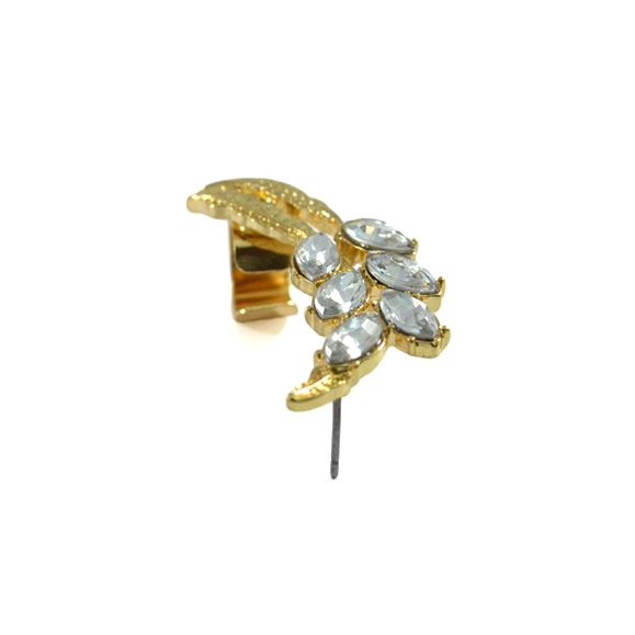 LEAF WITH CRYSTAL EAR CUFF - product image  