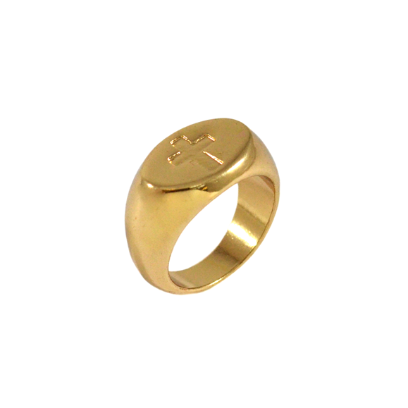 CROSS SIGNET RING - product image  