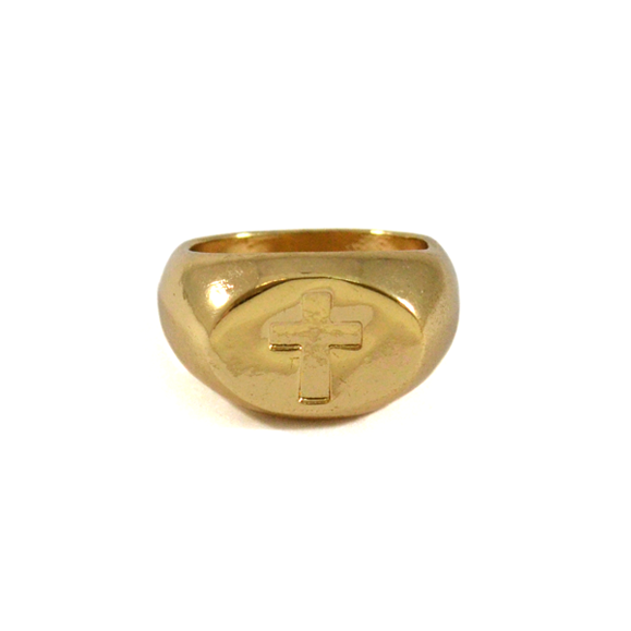 CROSS SIGNET RING - product image  