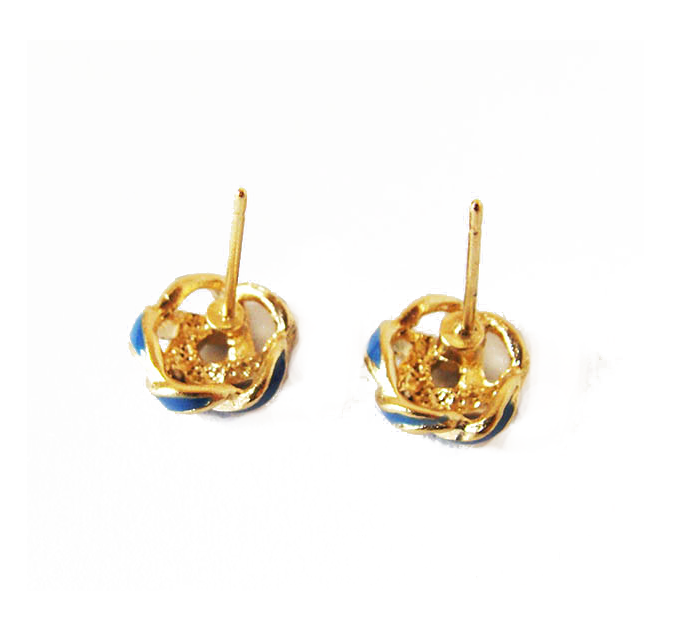 BLUE KNOT EARRINGS - product image  