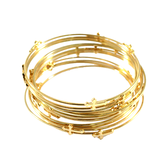 MINI CROSS BANGLE SET - product image  