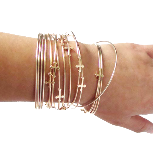MINI CROSS BANGLE SET - product image  