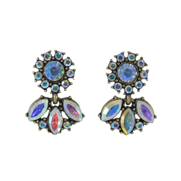 GLASS CRYSTAL EARRINGS - product image  