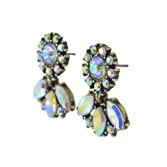 GLASS CRYSTAL EARRINGS - product image  
