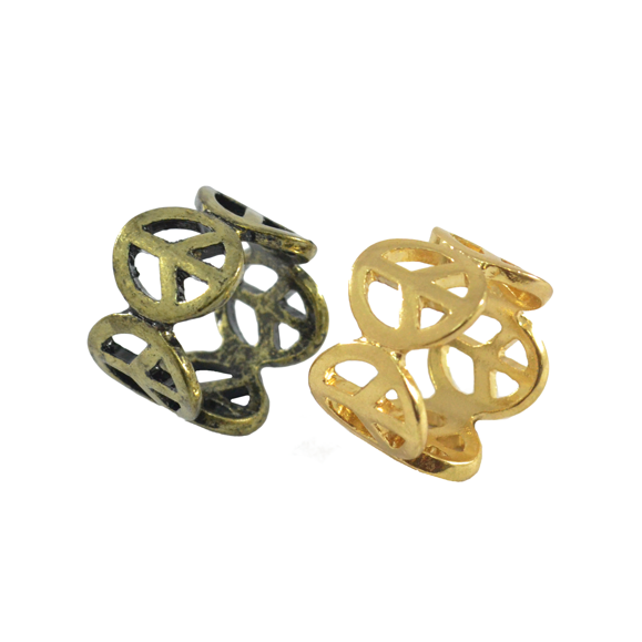 CONTINUOUS PEACE LOGO RING - product image  