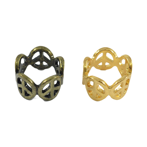 CONTINUOUS PEACE LOGO RING - product image  