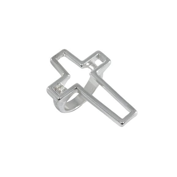 HOLLOW CROSS RING - product image  