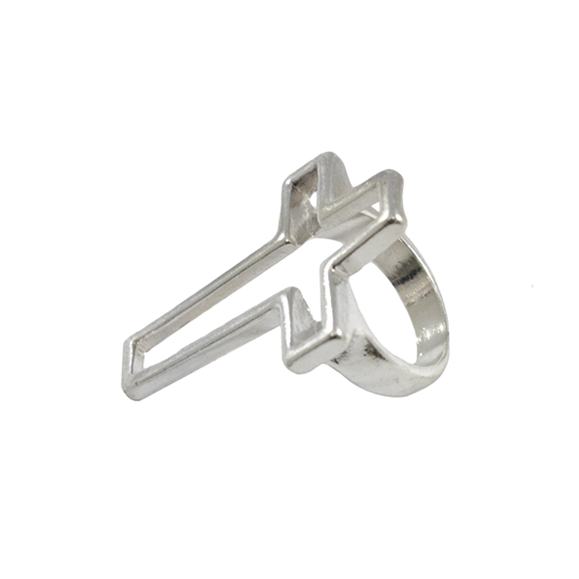 HOLLOW CROSS RING - product image  