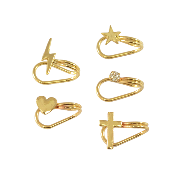 SINGLE CHARM EAR CUFF - product image  