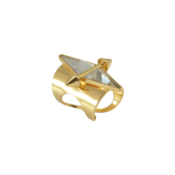 SPIKE WITH CRYSTAL RING - product image  