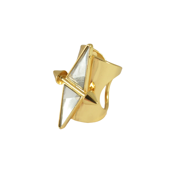 SPIKE WITH CRYSTAL RING - product image  