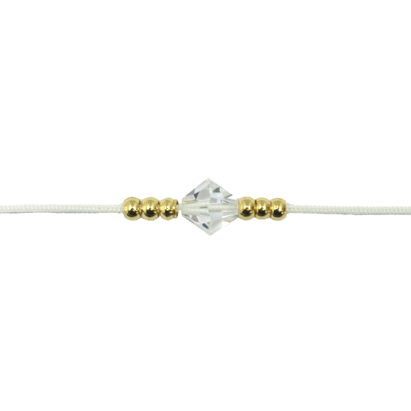 MINIMAL BEAD AND CRYSTAL BRACELET - product image  