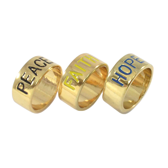 FAITH,HOPE AND PEACE RING - product image  