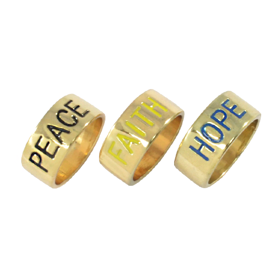 FAITH,HOPE AND PEACE RING - product image  