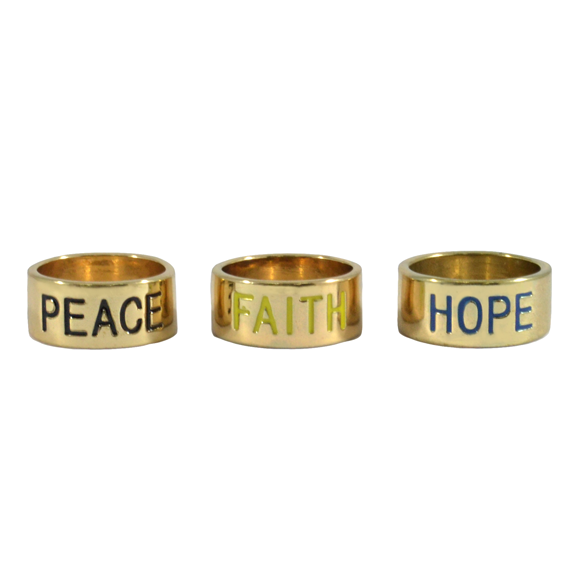 FAITH,HOPE AND PEACE RING - product image  