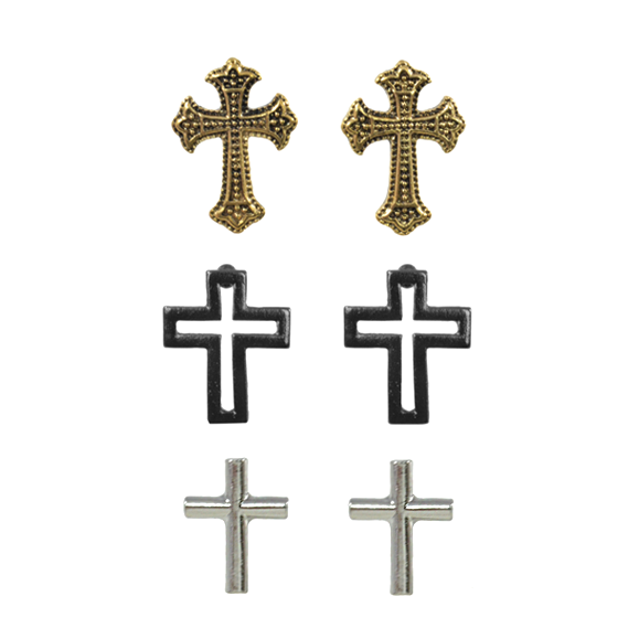 CROSS EARRINGS SET - product image  