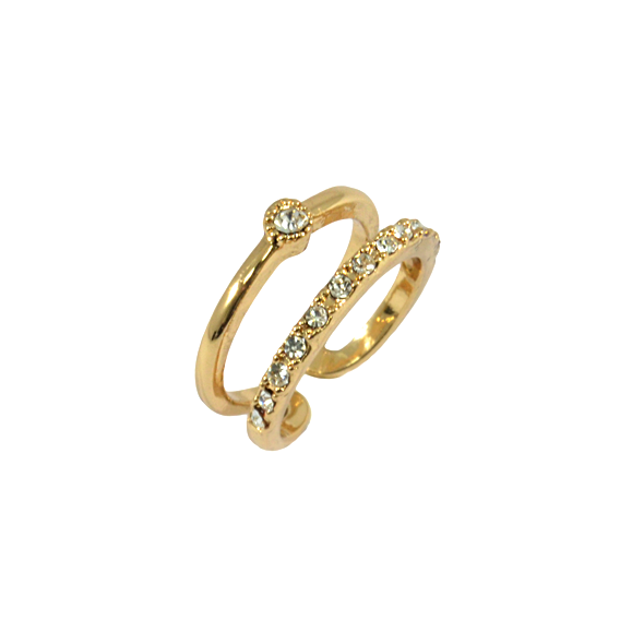DOUBLE LAYER CRYSTAL RING - product image  
