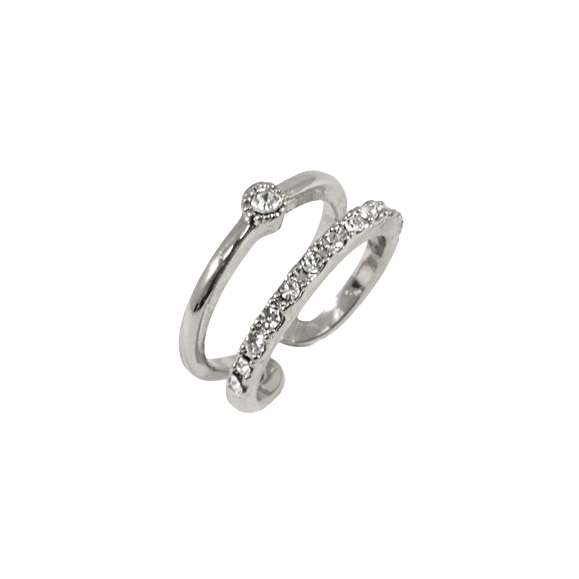 DOUBLE LAYER CRYSTAL RING - product image  