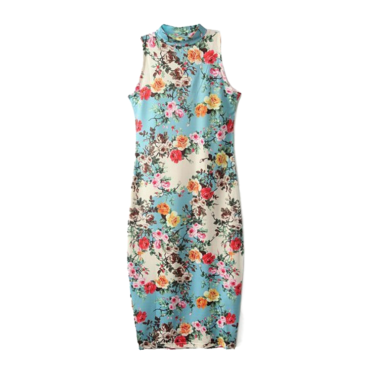 SUMMER FLORAL FITTED DRESS - product image  