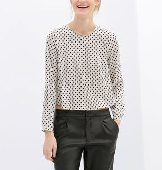 DOTTY PATTERN TOP - product image  