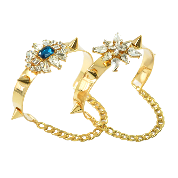 CRYSTAL WITH SPIKE BANGLE - product image  