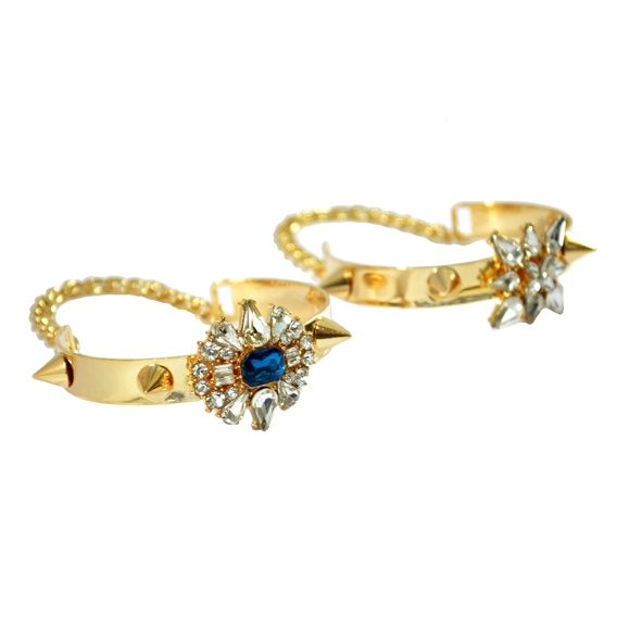 CRYSTAL WITH SPIKE BANGLE - product image  