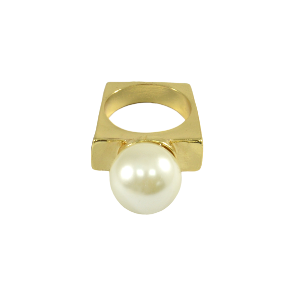 PEARL WITH SQUARE RING - product image  