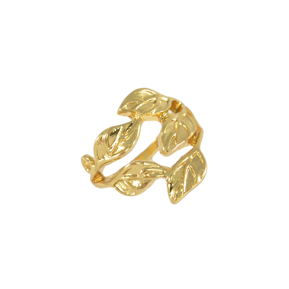 GOLD LEAVES RING - product image  