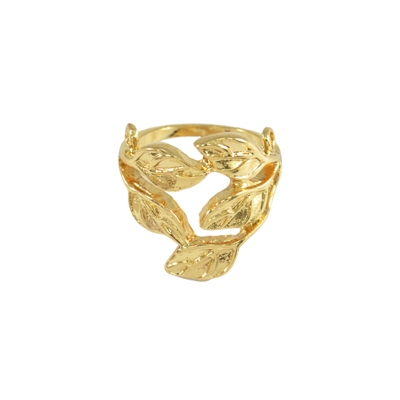 GOLD LEAVES RING - product image  