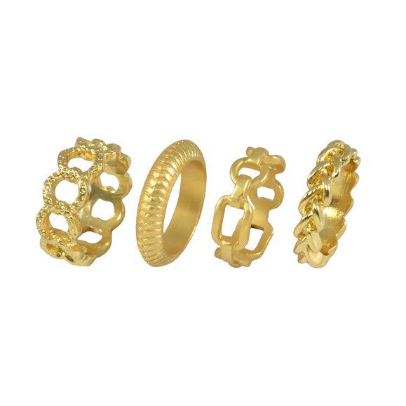 CHAIN HOOP RING SET - product image  