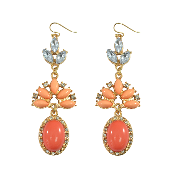 CRYSTAL DECOR DROP EARRINGS - product image  