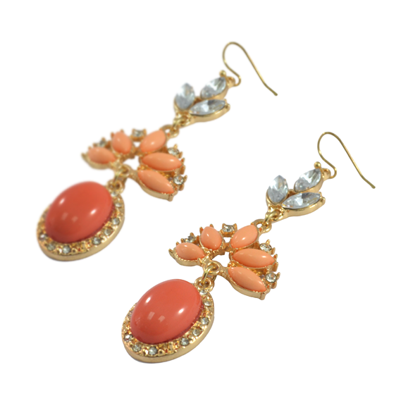 CRYSTAL DECOR DROP EARRINGS - product image  