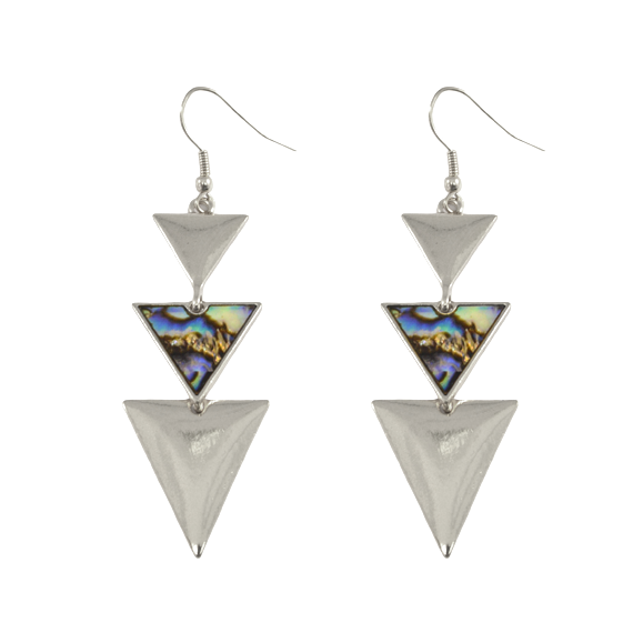 TRIPLE TRIANGLE EARRINGS - product image  