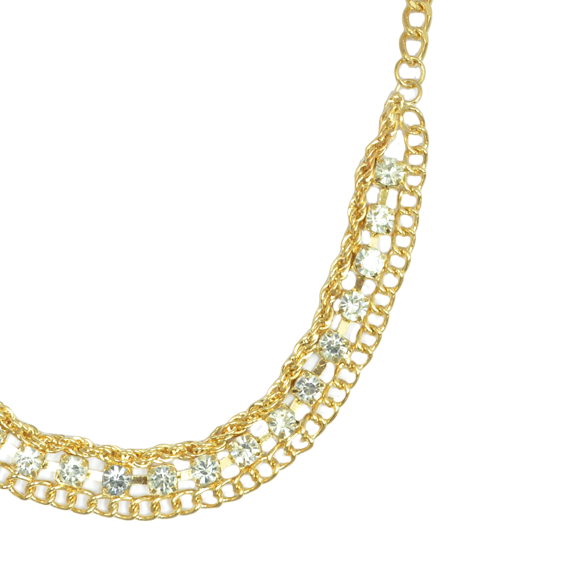 CHAIN WITH CRYSTAL NECKLACE - product image  