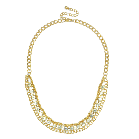 CHAIN WITH CRYSTAL NECKLACE - product image  