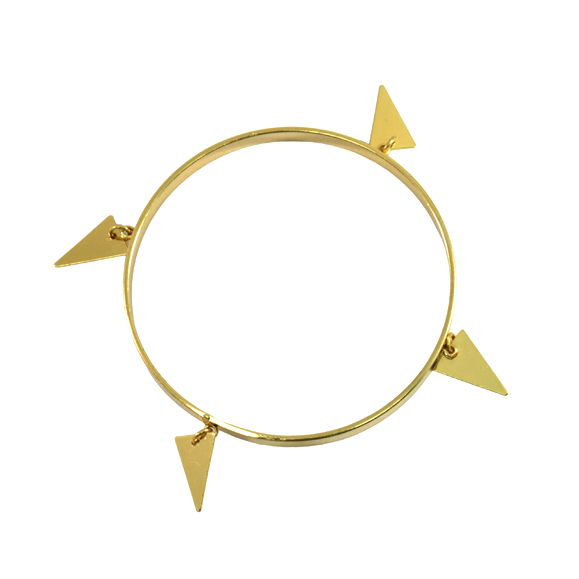 DANGLING TRIANGLE BANGLE - product image  
