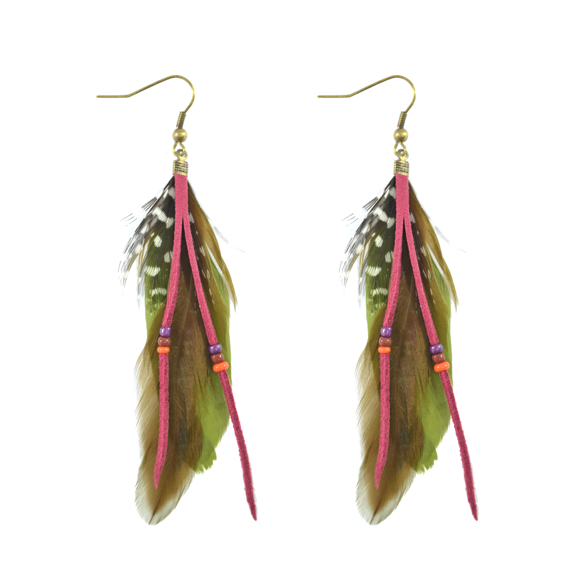 FEATHER EARRINGS - product image  