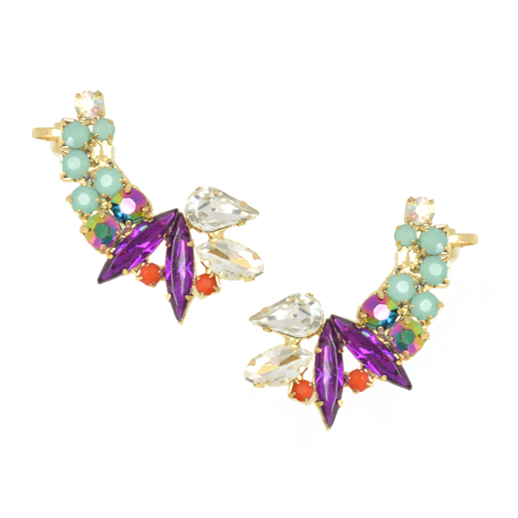 FAUX GEMSTONE EAR CUFF - product image  