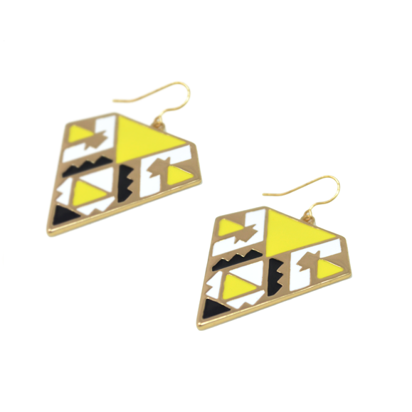 COLOURFUL AZTEC EARRINGS - product image  