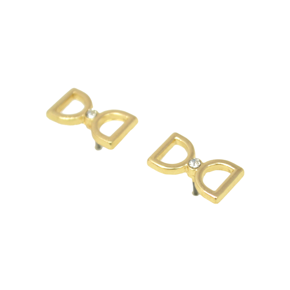 CLEAR CUT BOW EARRINGS - product image  