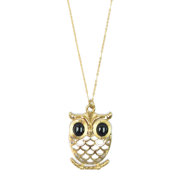 LARGE OWL NECKLACE - product image  