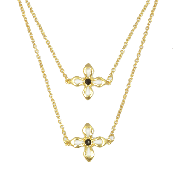 CLEAR CUT FOUR LEAF CLOVER NECKLACE - product image  