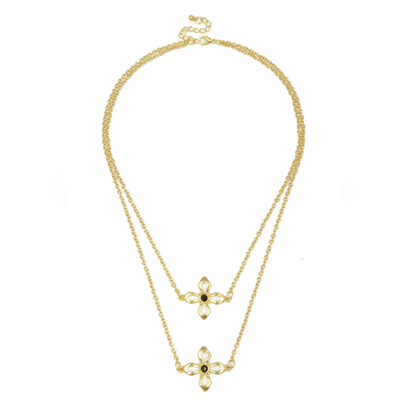 CLEAR CUT FOUR LEAF CLOVER NECKLACE - product image  