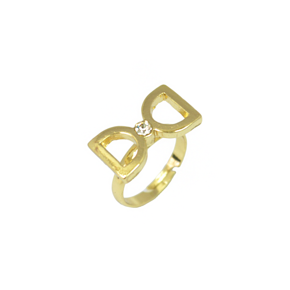 CLEAR CUT BOW RING - product image  