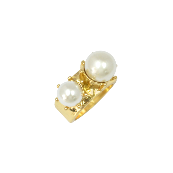 DOUBLE PEARL RING - product image  
