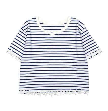 STRIPED CROP TEE - product images