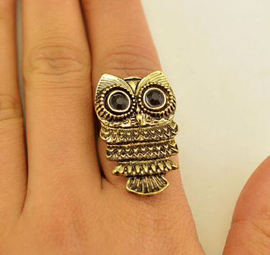 LARGE OWL RING - product image  