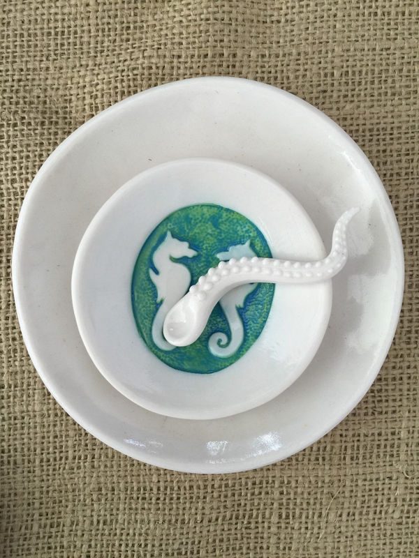 Tentacle Salt Spoon Octopus Spice Spoon Appetizer Coffee dessert Spoon - product images