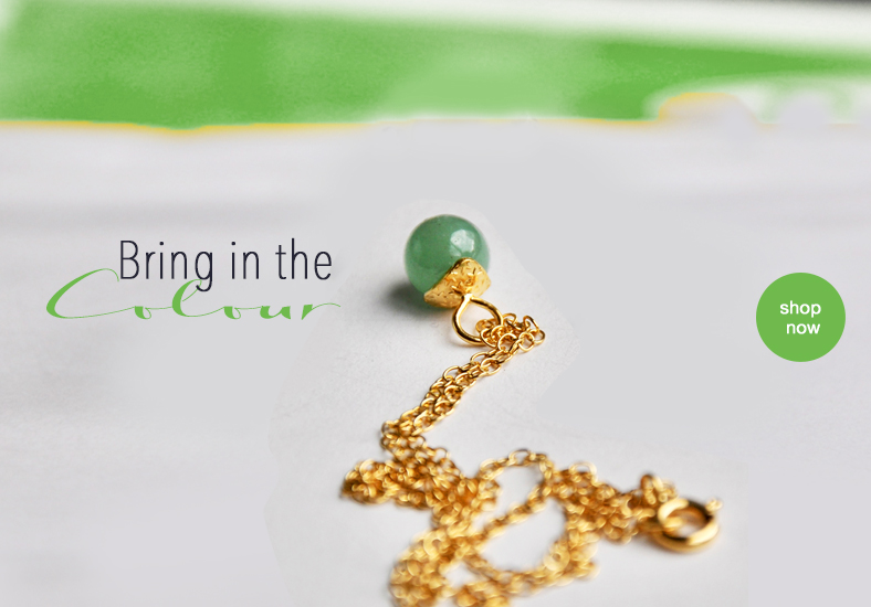 layering necklaces with gemstone spheres