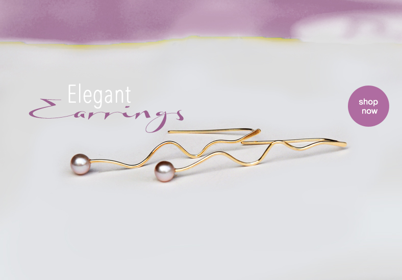 designer earrings in silver and gold by Katerina Damilos